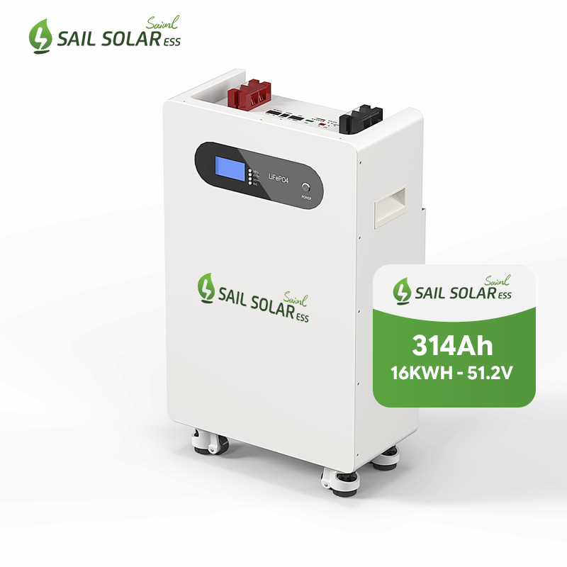 Литий-ионный аккумулятор Sail Solar 16 кВт⋅ч LiFePo4 низкого напряжения 51,2 В 314 Ач для домашнего использования.