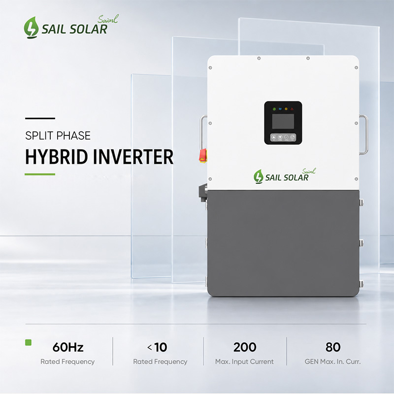 SAIL SOLAR Сплит-фазные 3 MPPT-контроллеры 8-15 кВт Гибридный инвертор для бытового использования